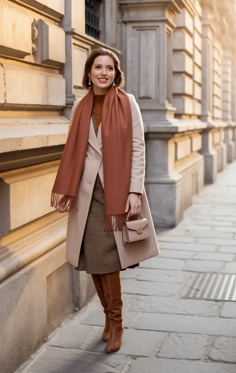 autumn outfits with skirts Timeless Elegance with Autumn Layers