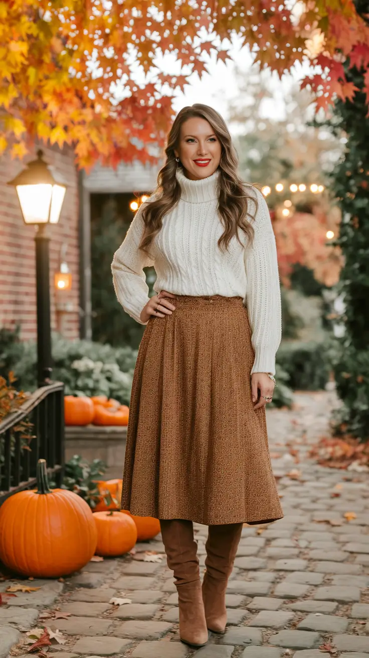 autumn outfits Rustic Coquette Charm