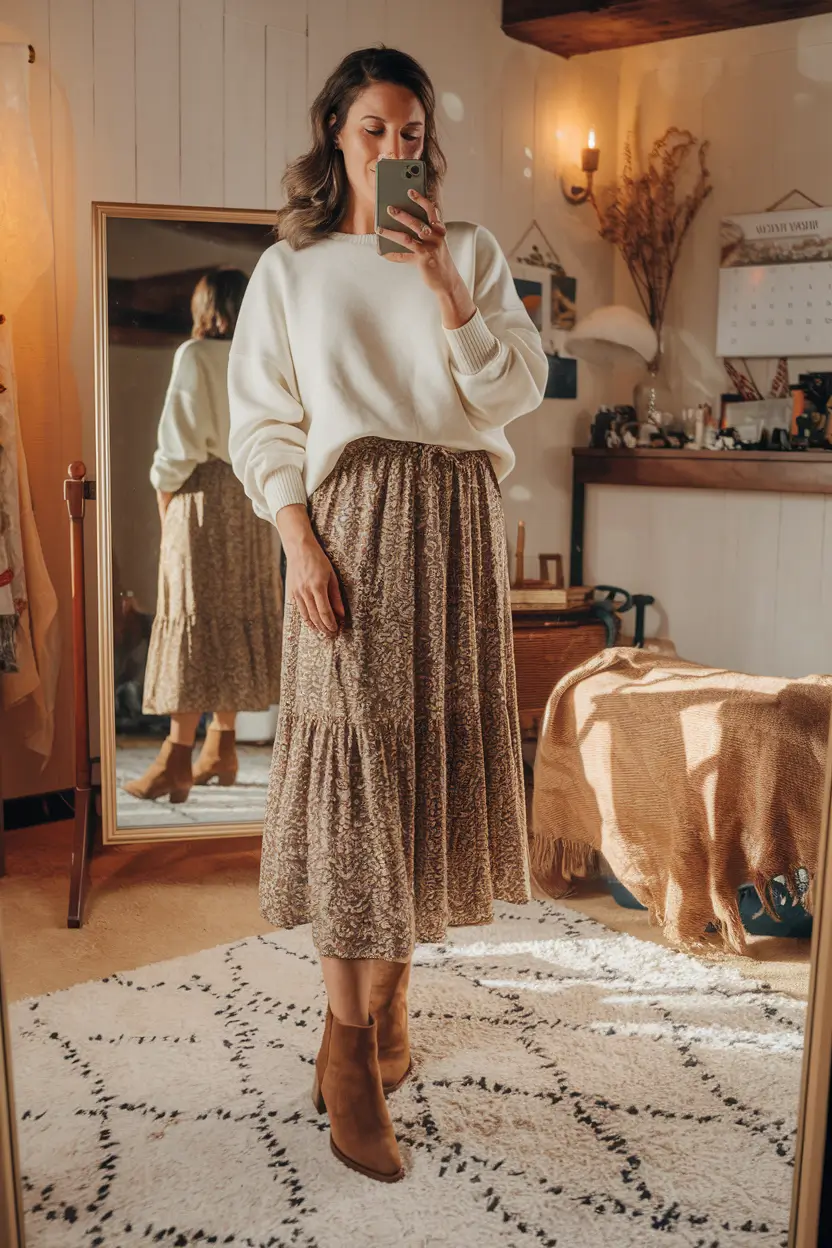 cute fall outfits for women Warm Neutrals for Cozy Indoor Days
