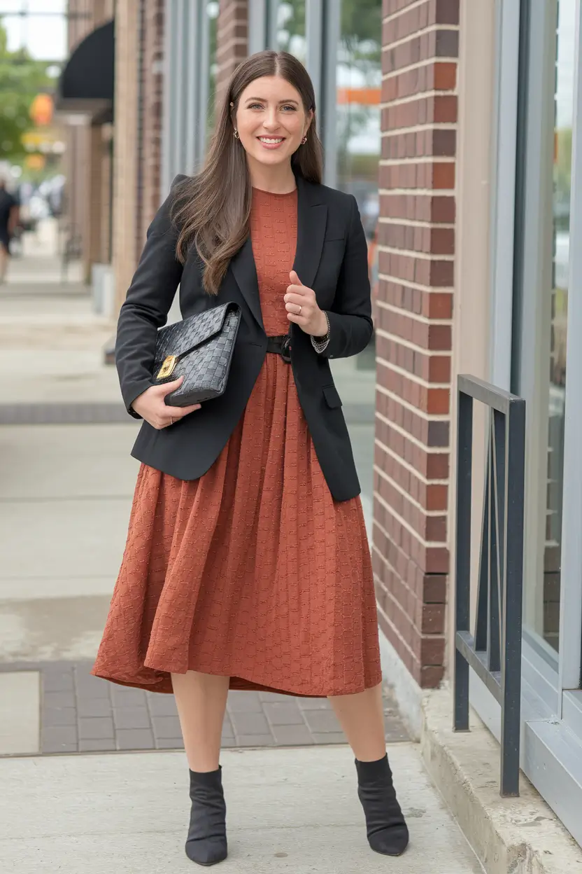 fall birthday outfits Professional Polish with Autumn Warmth