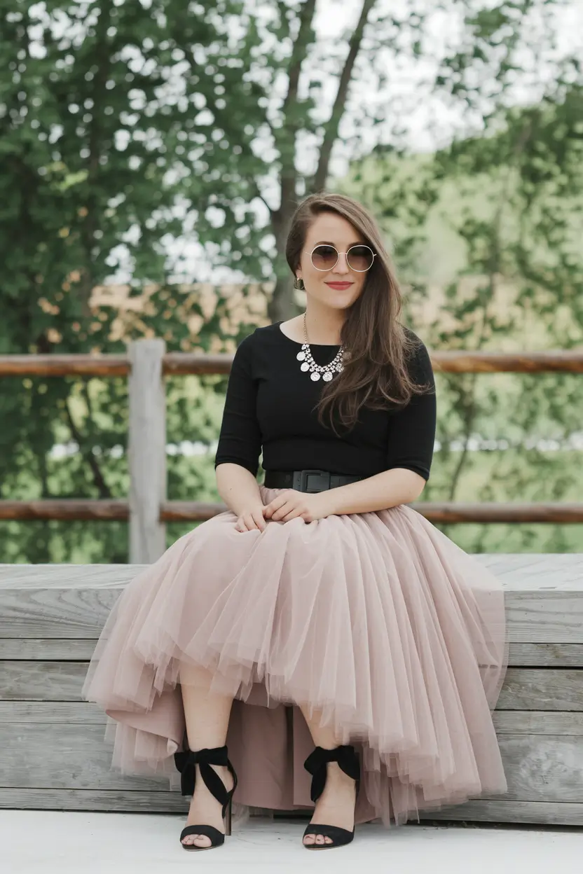 fall birthday outfits Tulle + Elegance = Birthday Princess Energy