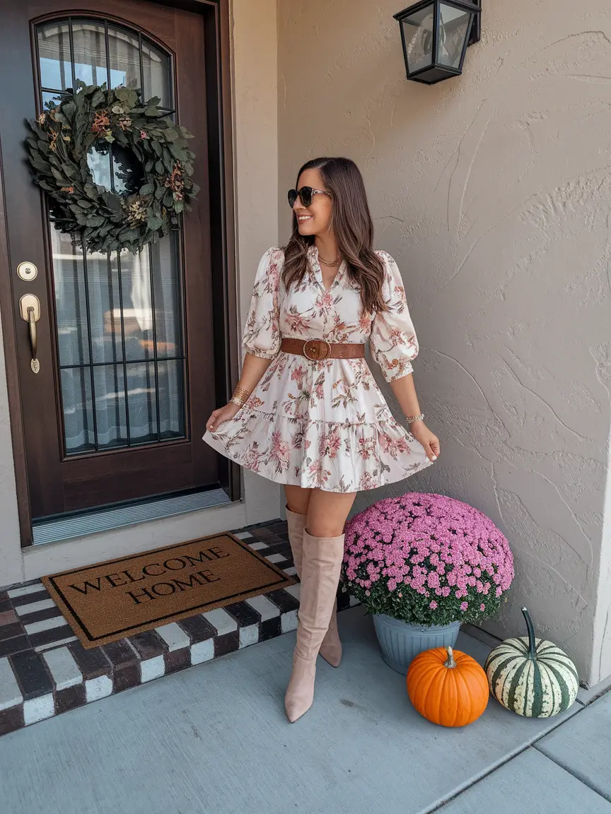 fall birthday outfits Mini Florals, Maximum Joy