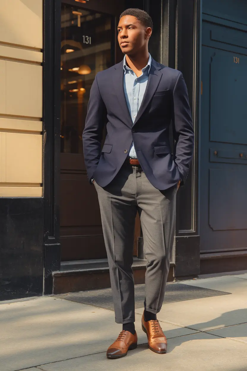 fall business casual outfits for men Sharp Simplicity with a Structured Edge