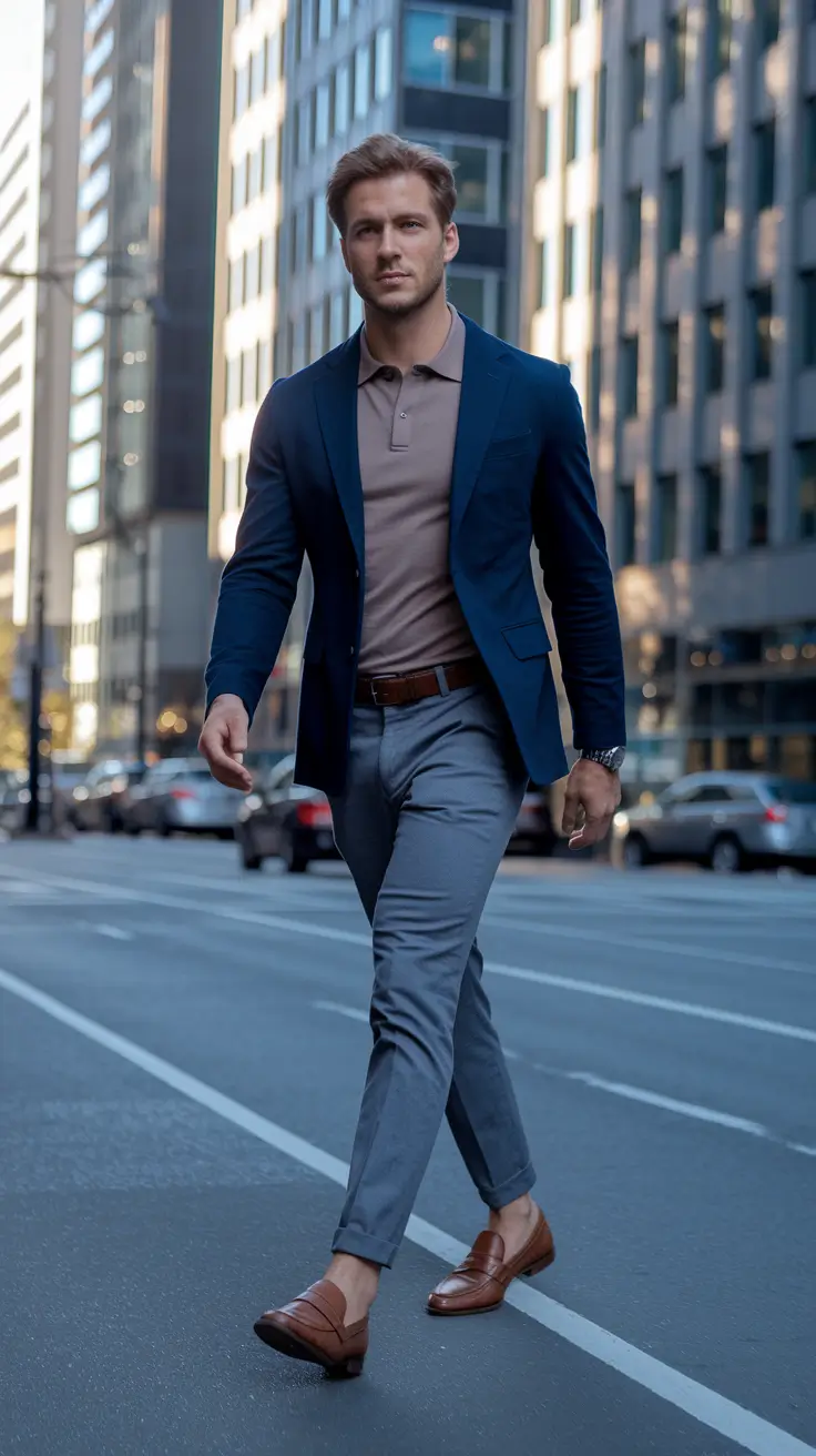 fall business casual outfits for men Polo Cool With a Structured Edge