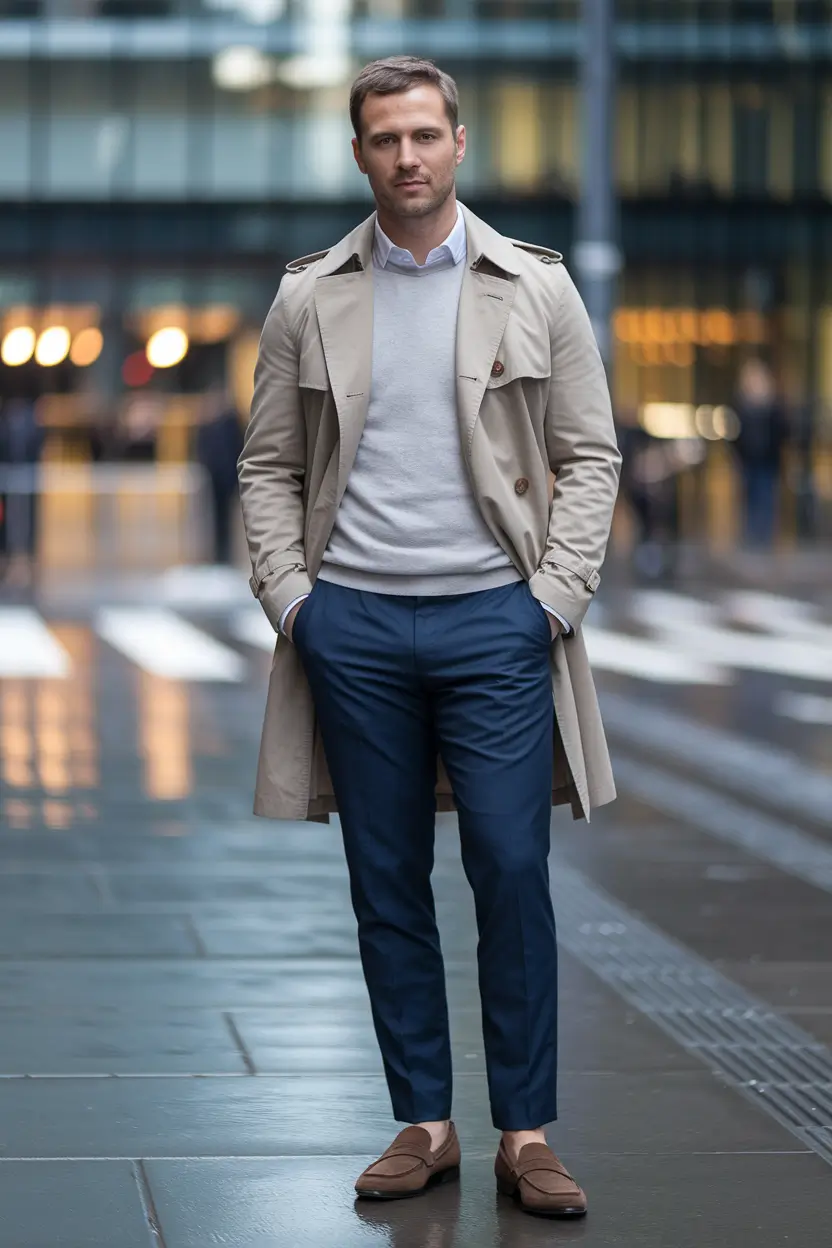 fall business casual outfits for men Refined Layers with Timeless Tailoring