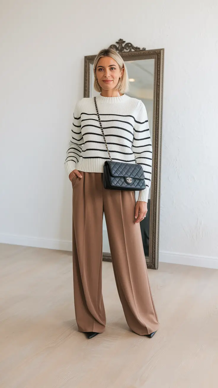 fall capsule wardrobe 2025 over 50 Modern Parisian with a Twist