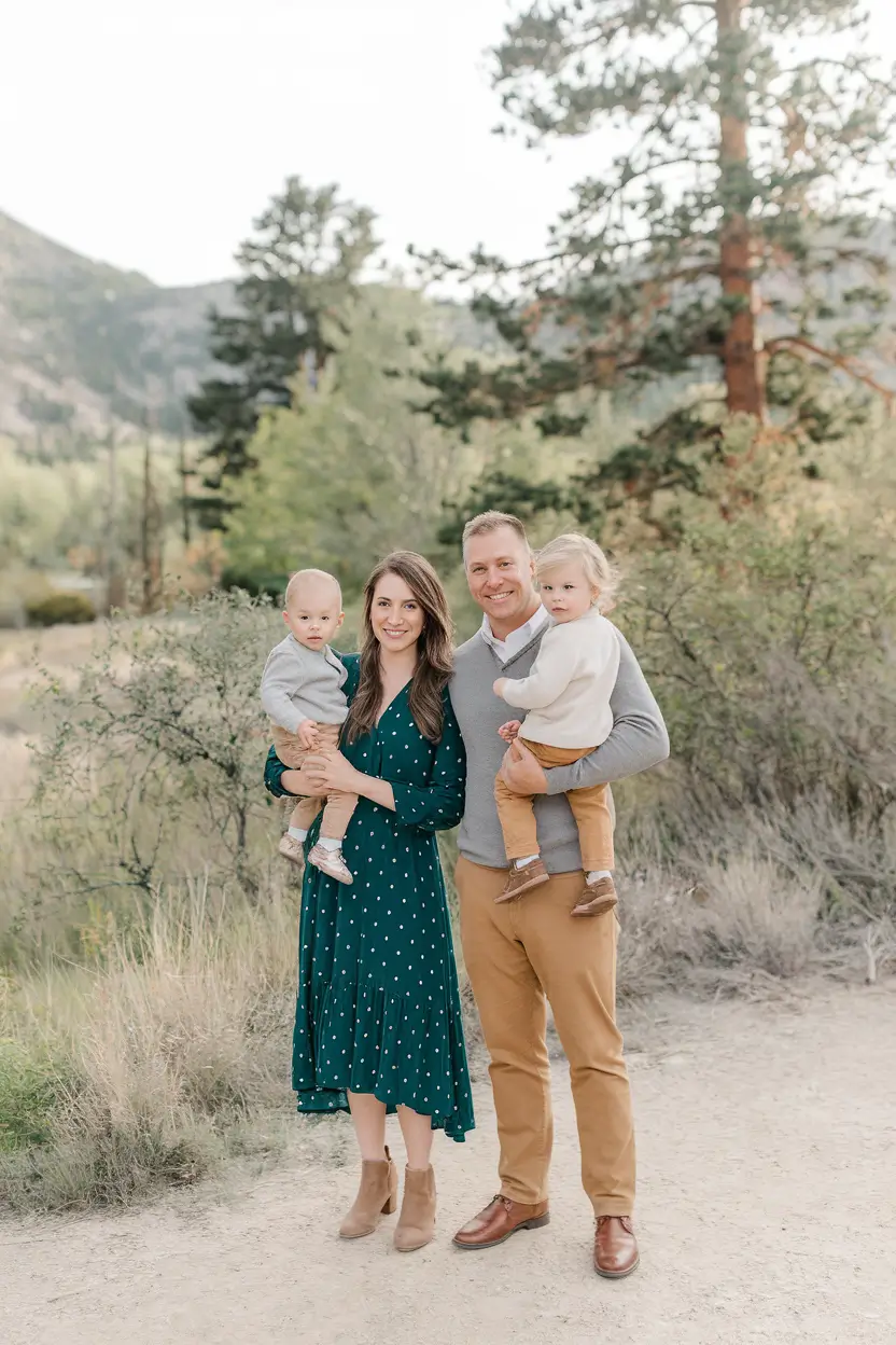 fall family pictures outfits olive green Soft Neutrals with Olive Undertones