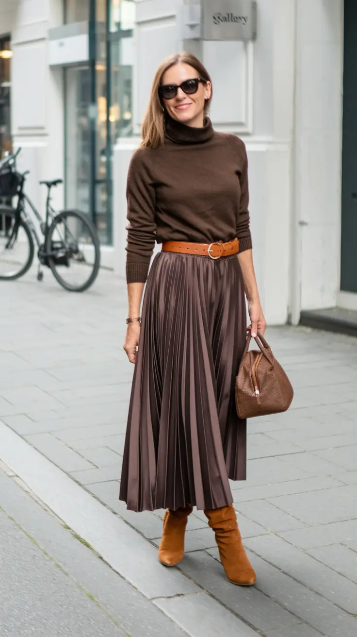 fall fashion trends Textured Elegance in Earthy Tones