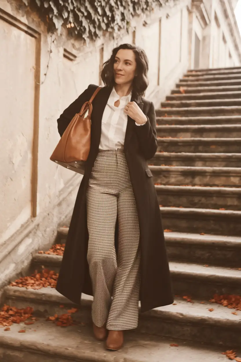 classy business casual Tailored in Tweed