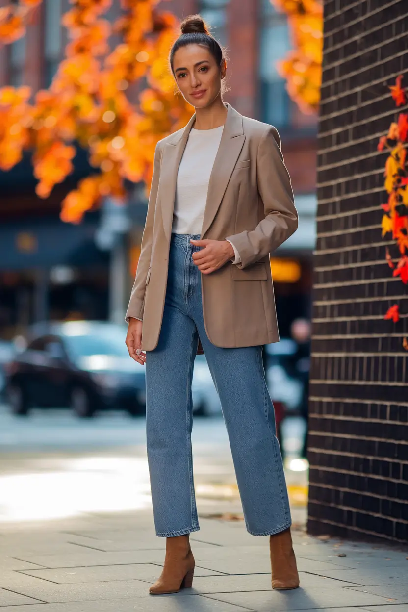 fall fashion inspo women Effortless Neutrals With a Structured Edge