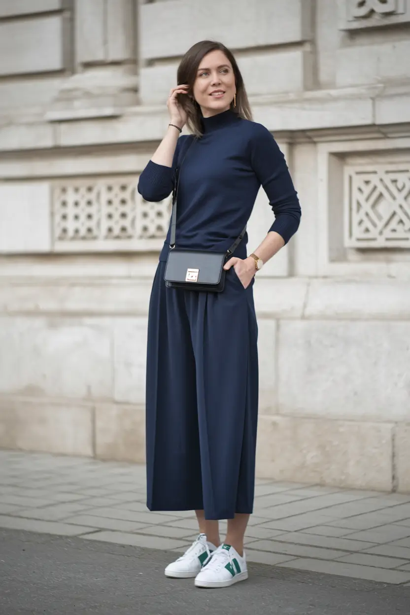 fall fashion inspo women Modern Navy for All-Day City Walks