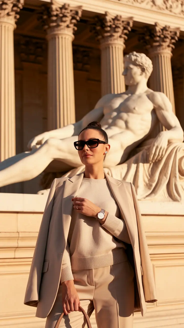 fall old money style Sculptural Neutrals