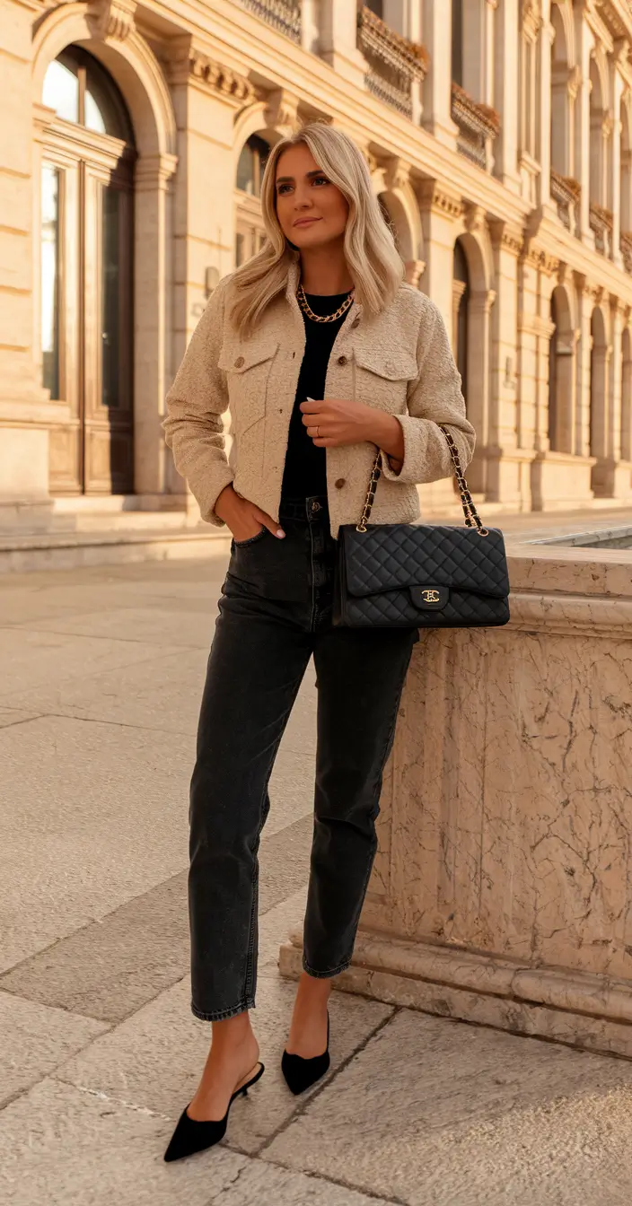 fall old money outfits jeans Denim After Dusk