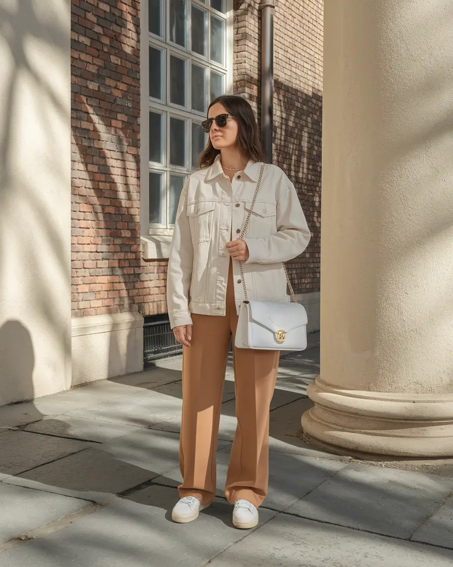 fall outfits for women over 30 Polished Neutrals with Effortless Warmth