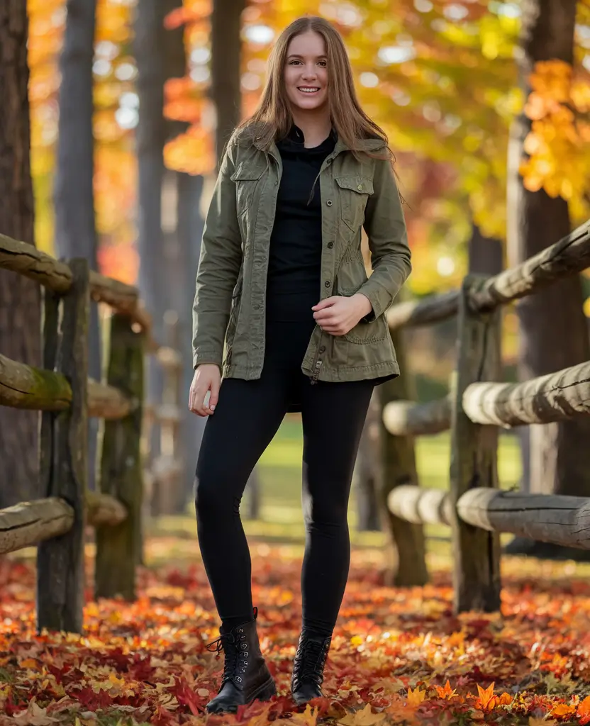 fall outfits with boots - Fall Forest Vibes: Practical, Rugged, and Pretty