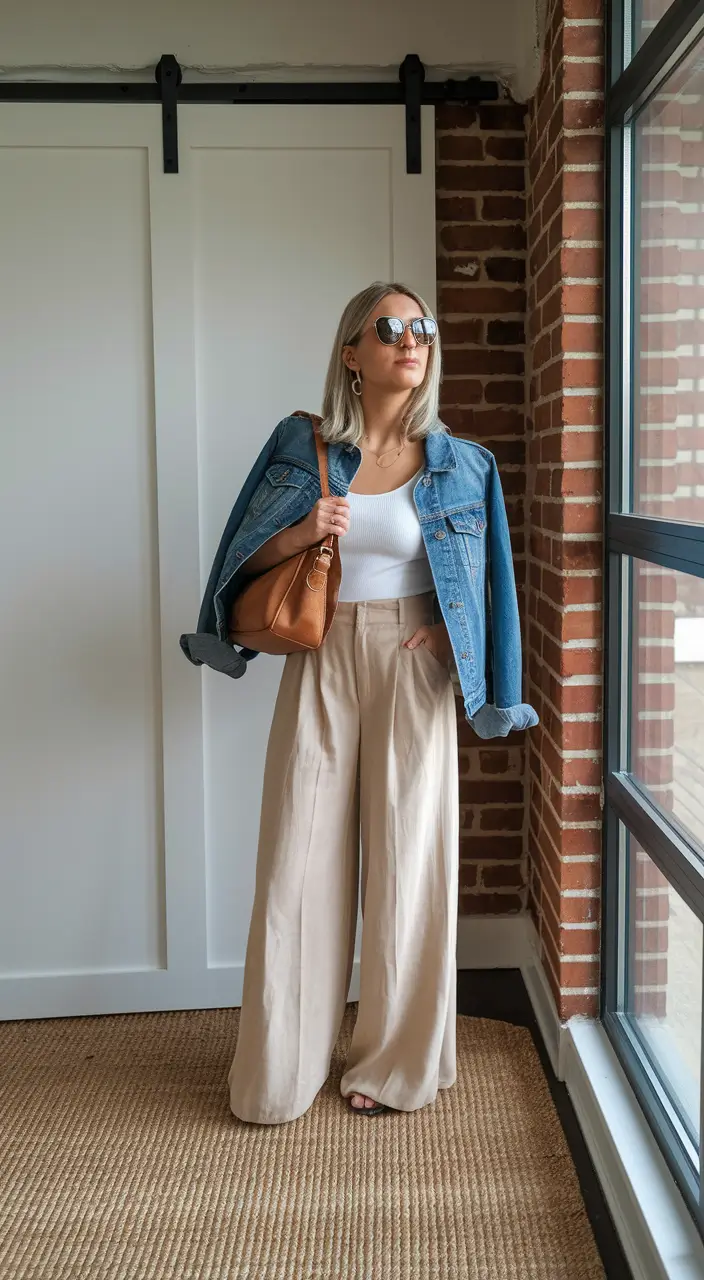 summer to fall transition outfits - Soft Tailoring Meets City Chic