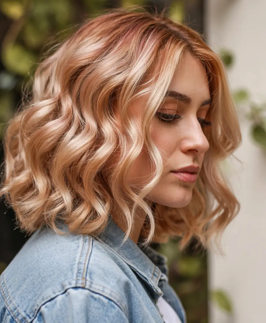 august hair color ideas toasted peach blonde with warm glints