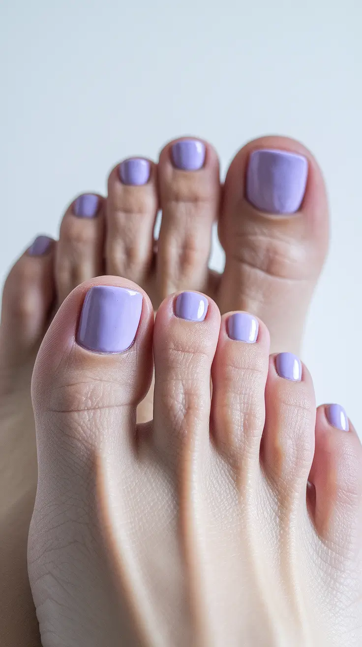 august toe nails Playful Pastel Purple