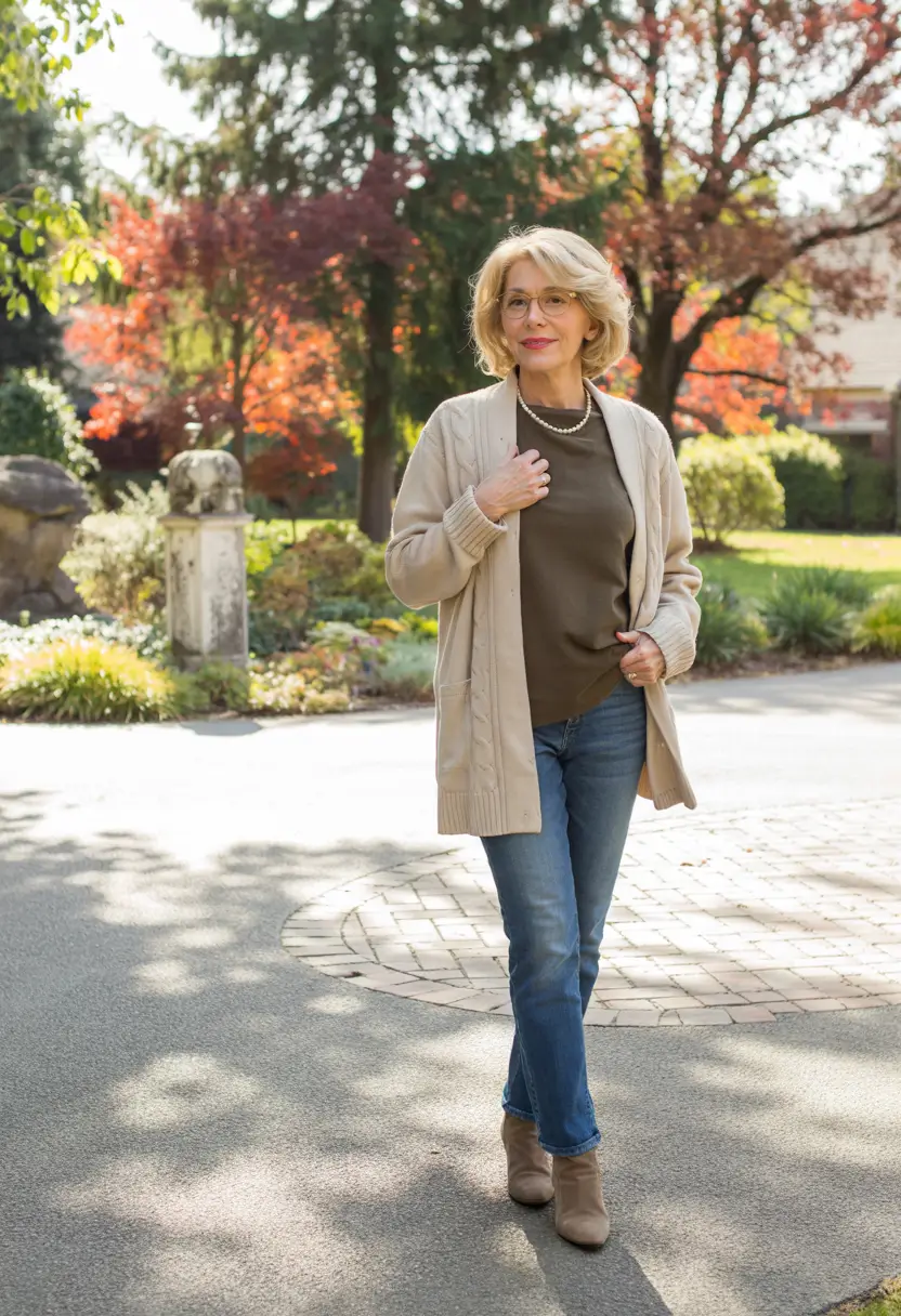 cute fall outfits for women over 60 Neutrals That Breathe with Nature