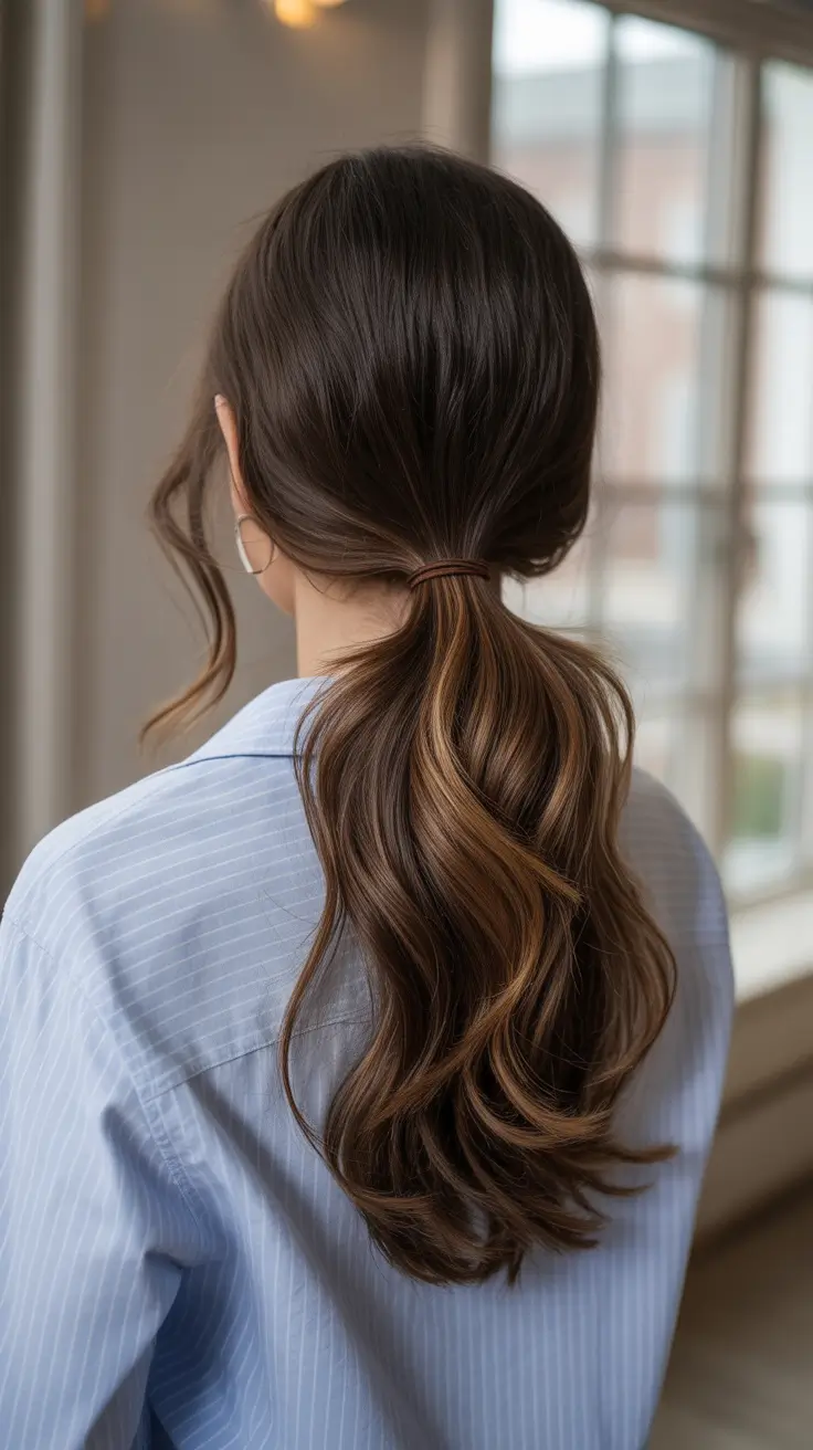 easy fall hairstyles The Wrapped Pony You’ll Want on Repeat