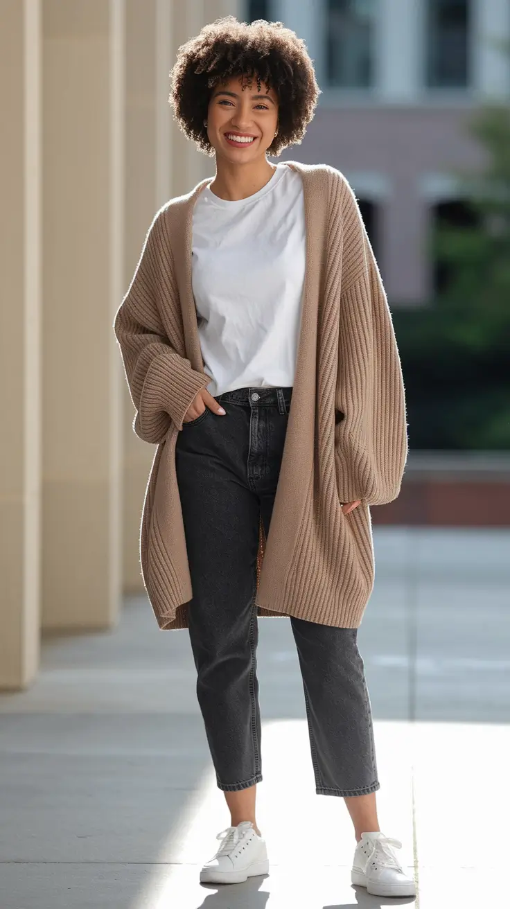 everyday fall outfits Effortless Cozy with Cool-Girl Vibes