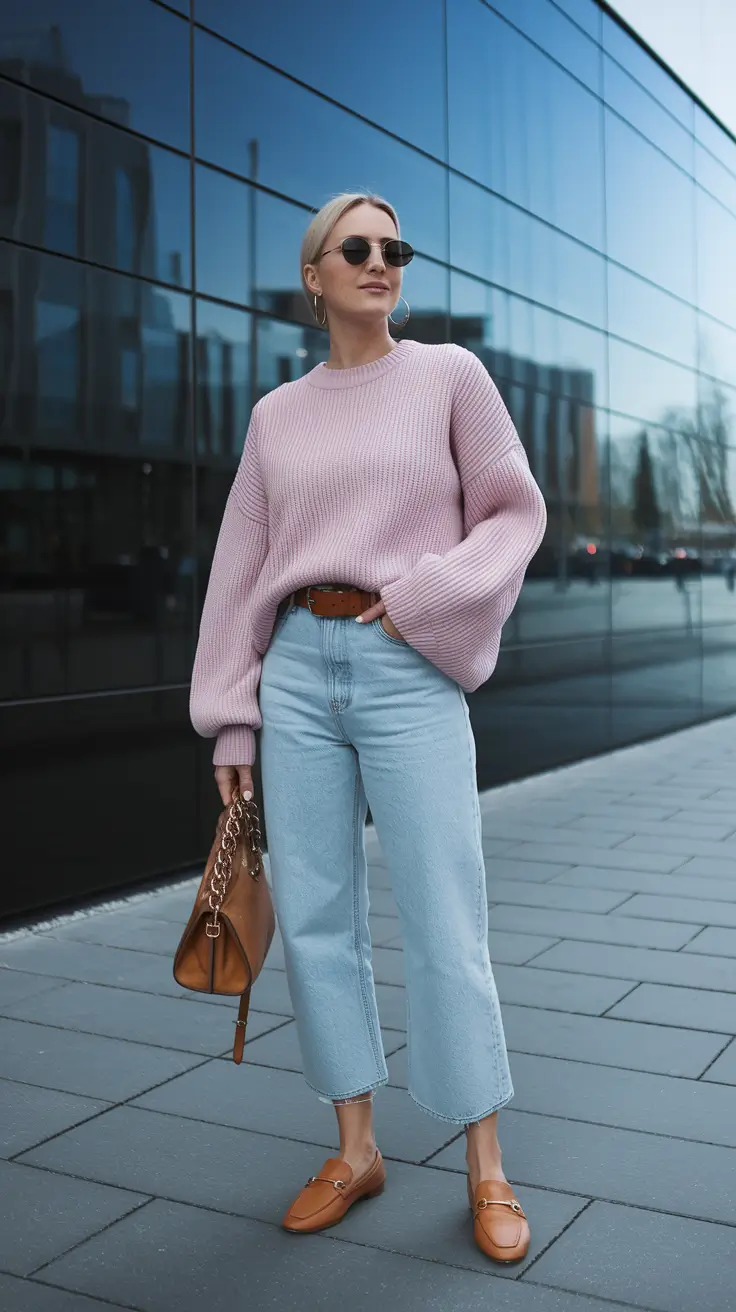 everyday fall outfits Muted Pastels for Bright Fall Days