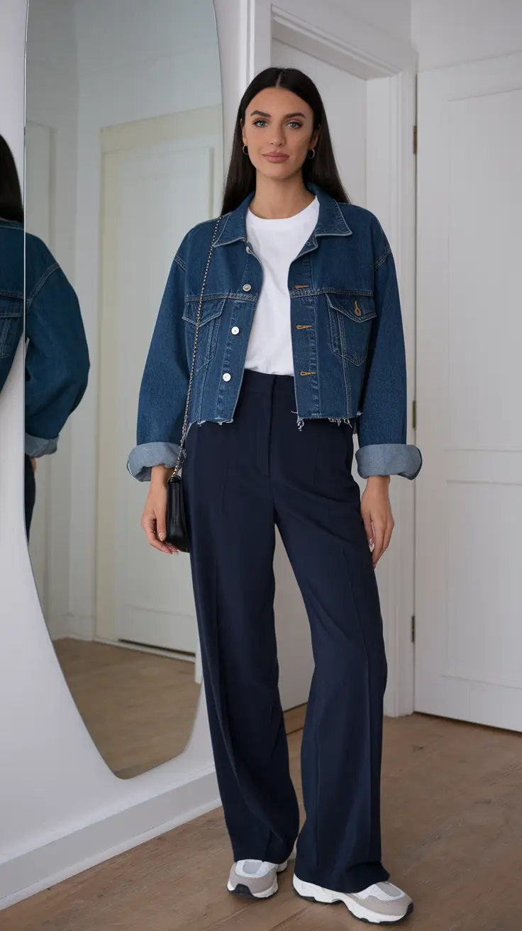 everyday fall outfits Denim Remix: Classic Meets Corporate