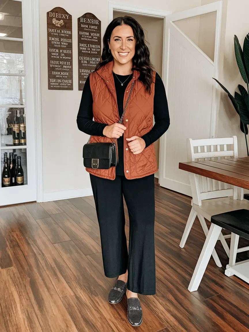 everyday fall outfits Rust Quilting & Monochrome Base