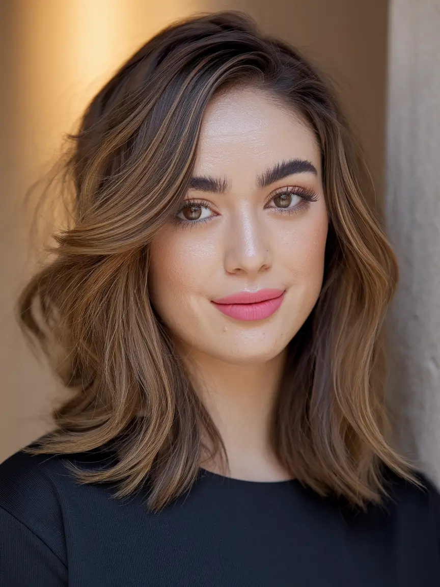 highlights bob Chocolate Melt Bob with Subtle Lightplay