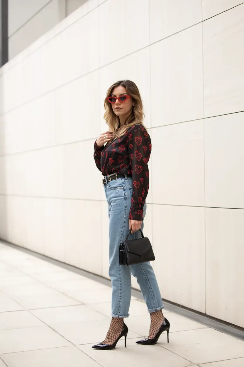 fall fashion outfits casual Retro Romance Meets Modern Chic