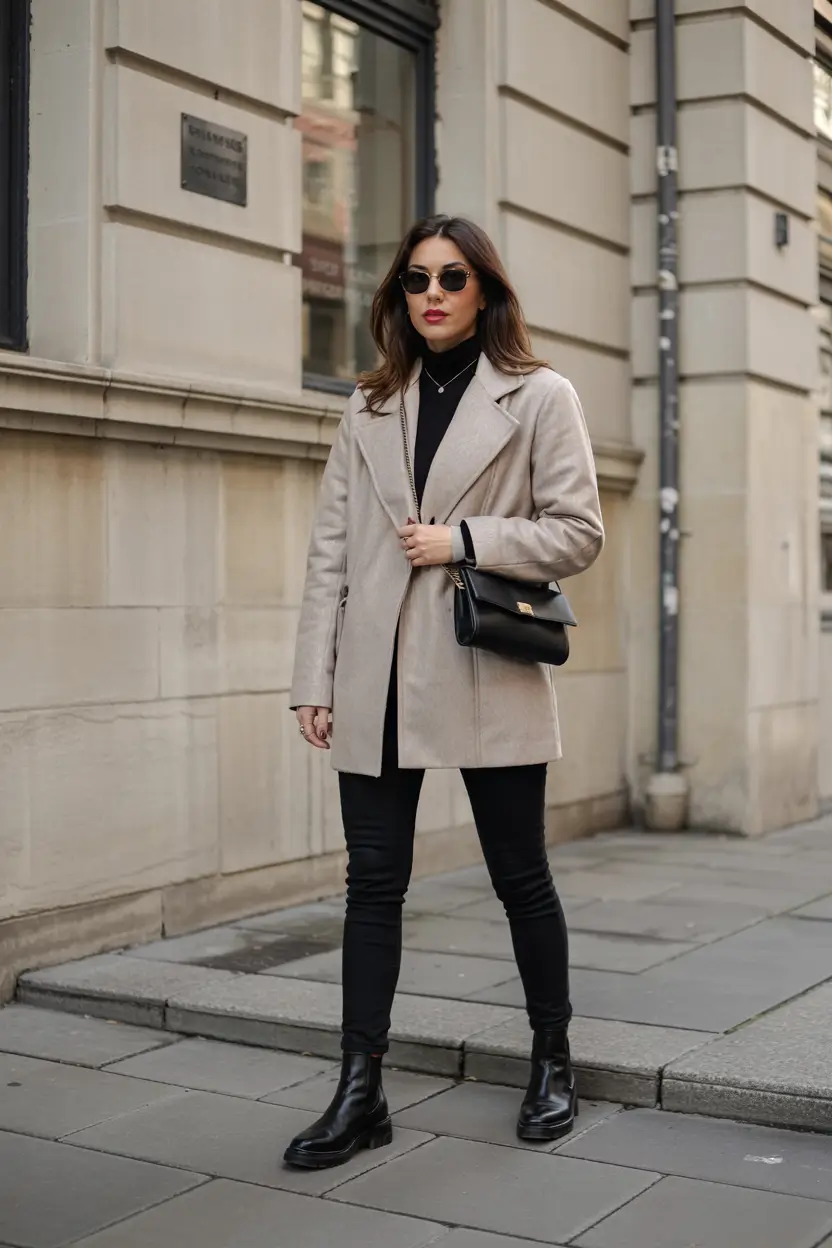 fall fashion outfits for work Minimalist Layers in City Neutrals