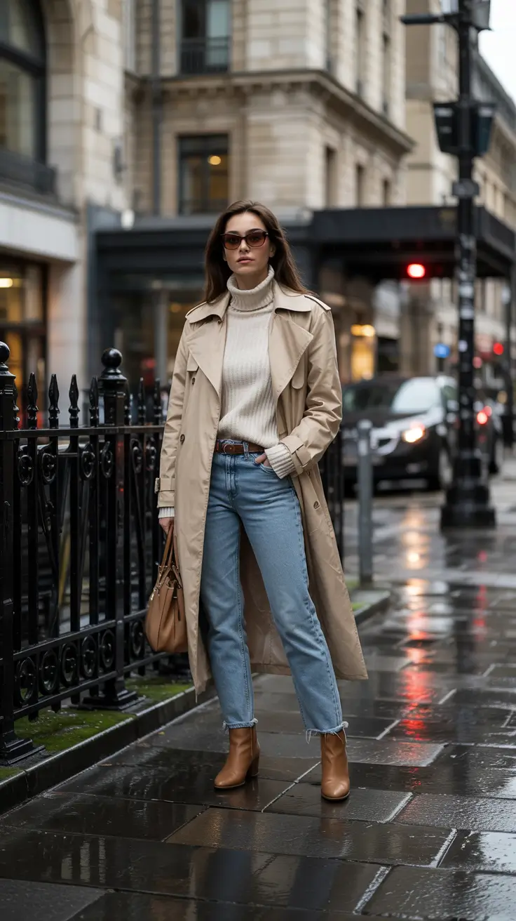 fall fashion trends for women 2025 Elevated Neutrals for Rainy Days