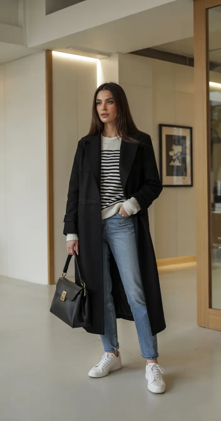 fall fashion trends for women 2025 Stripes & Sneakers, Reworked