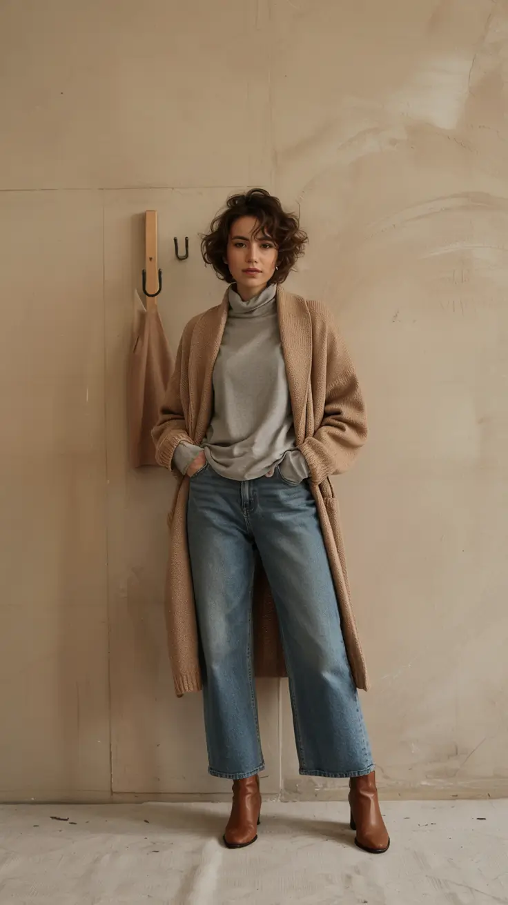 fall fashion trends for women 2025 Cozy Cardigans & Vintage Moods