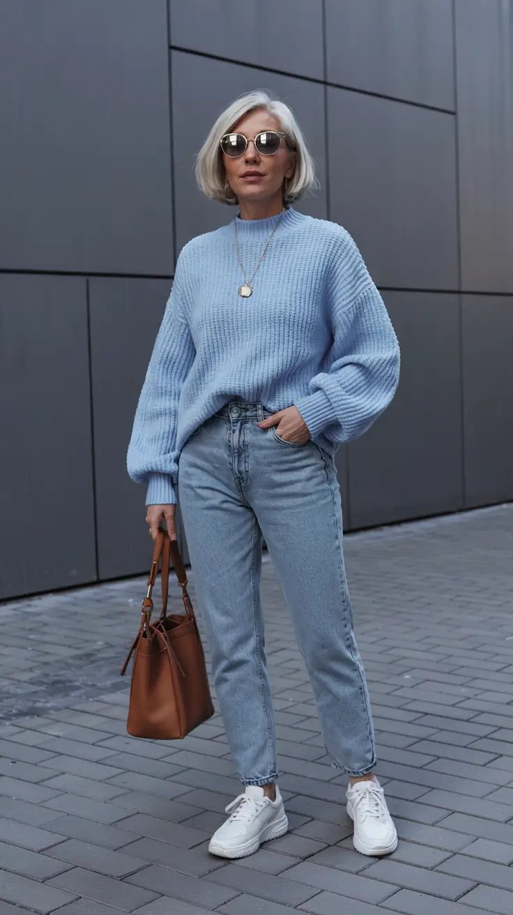 fall fashion trends for women 2025 Sporty Elegance in Soft Blue