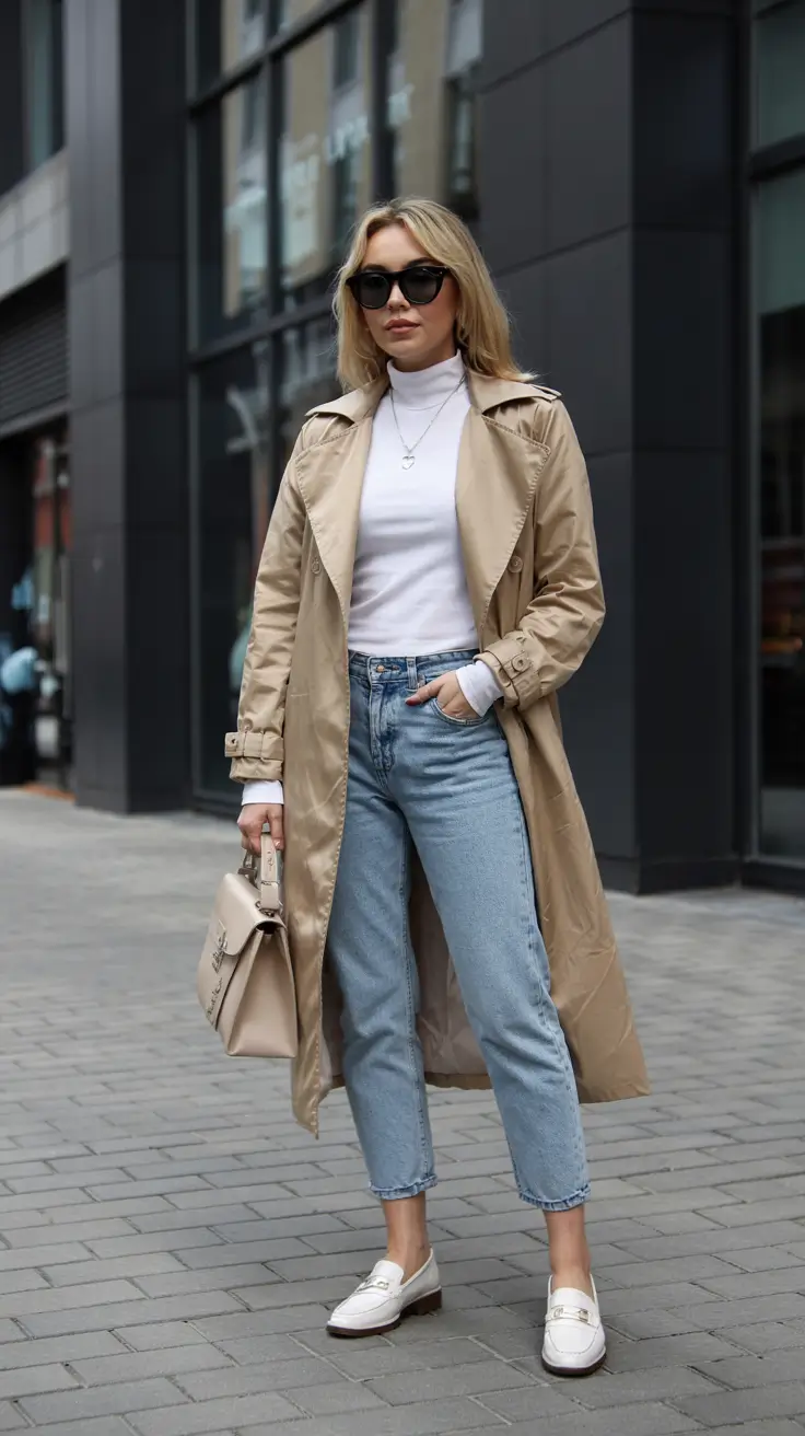 fall fashion trends for women 2025 Urban Classic with a Trench Twist