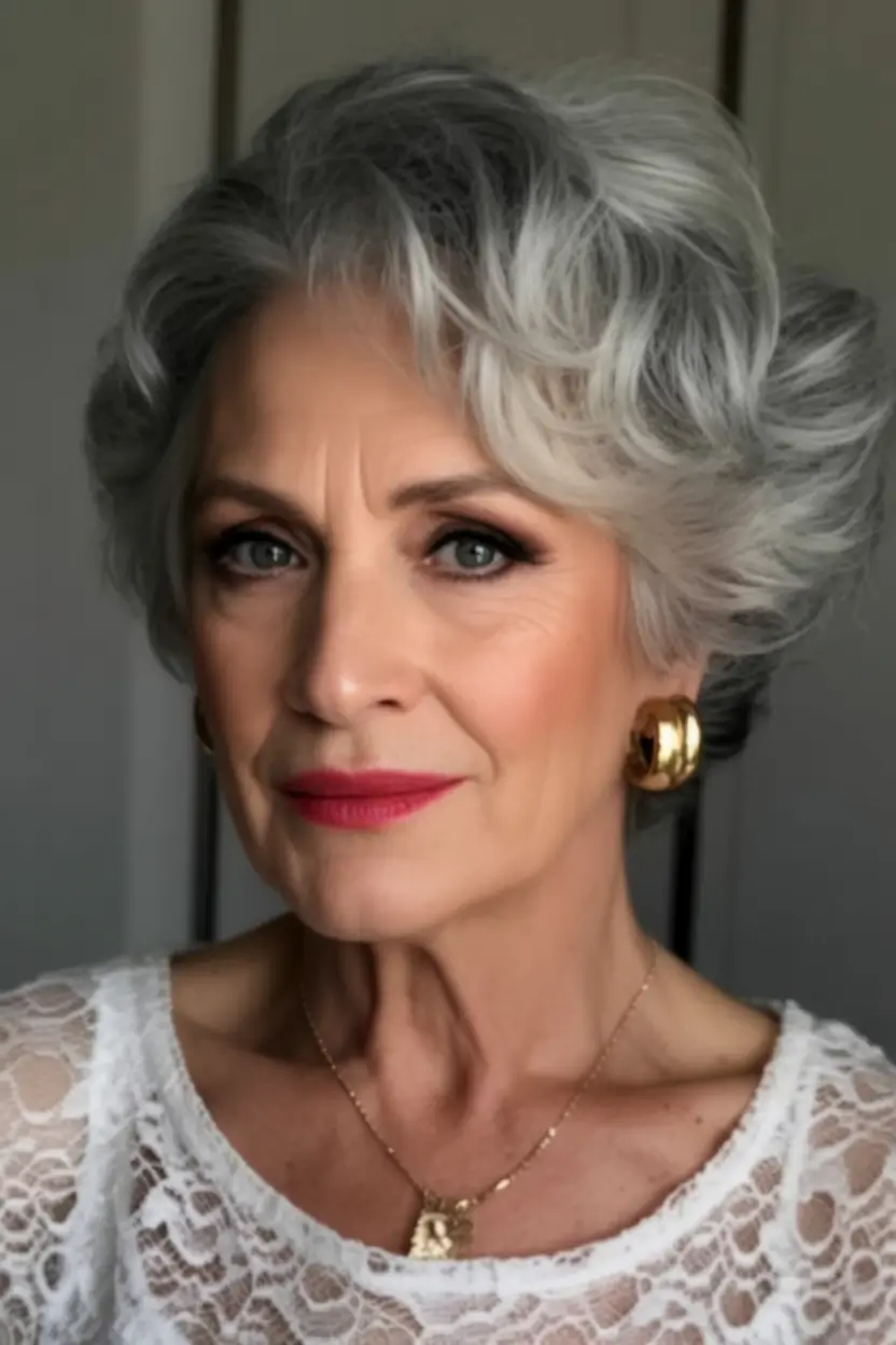 hairstyles-for-women-over-60-curly-hair-Elegant-Frosted-Silver-with-Soft-Curls