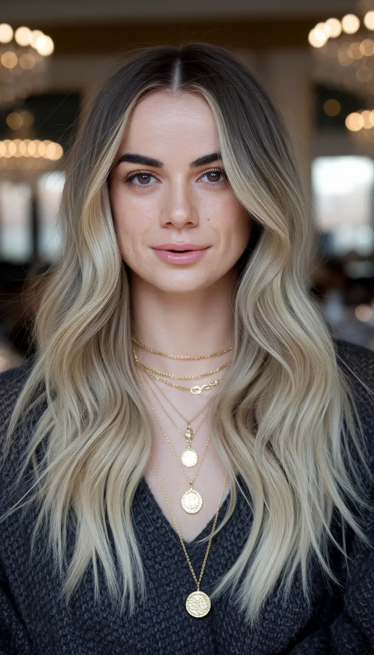 hair color ideas for blondes for fall ash brown Olive-Infused Blonde with Ash Brown Roots