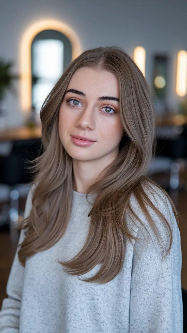 fall hair colors for cool skin tones Soft Mushroom Blonde With Cool Shine
