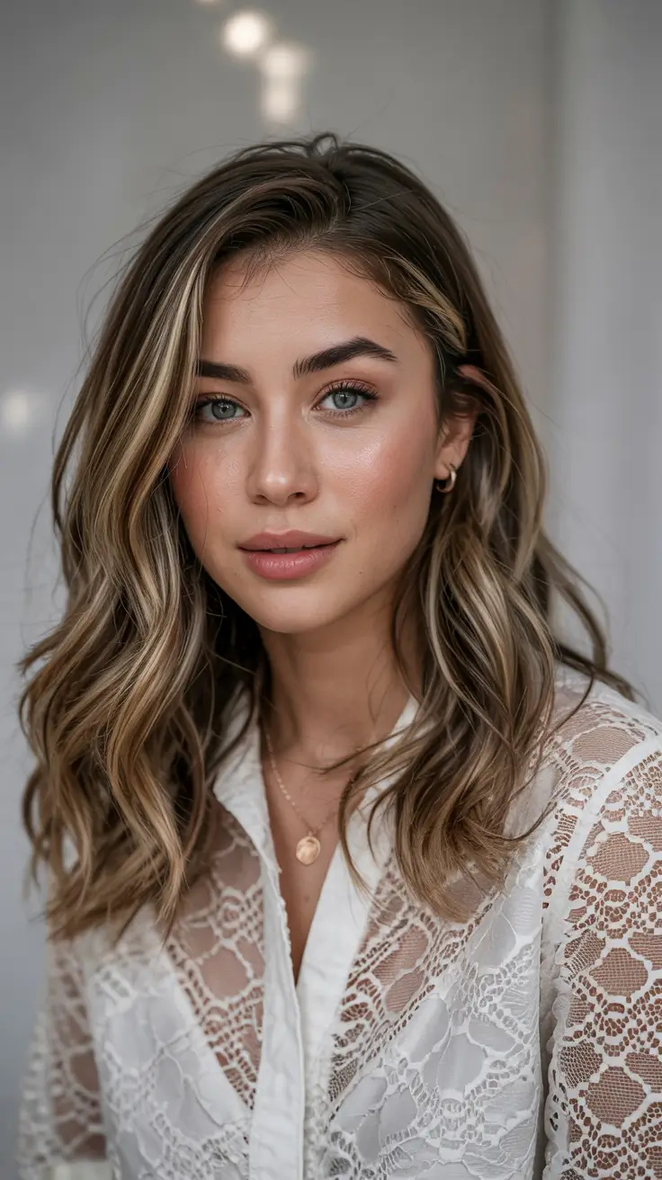 fall haircuts 2025 Luxe Layers with Sunlit Blonde Dimension