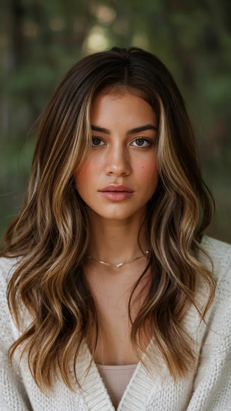 fall colors hairstyles Golden Caramel Fall Layers with Natural Texture