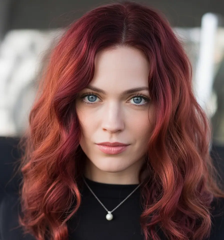fall hairstyles and colors Cherry Cola Waves With High Gloss Finish