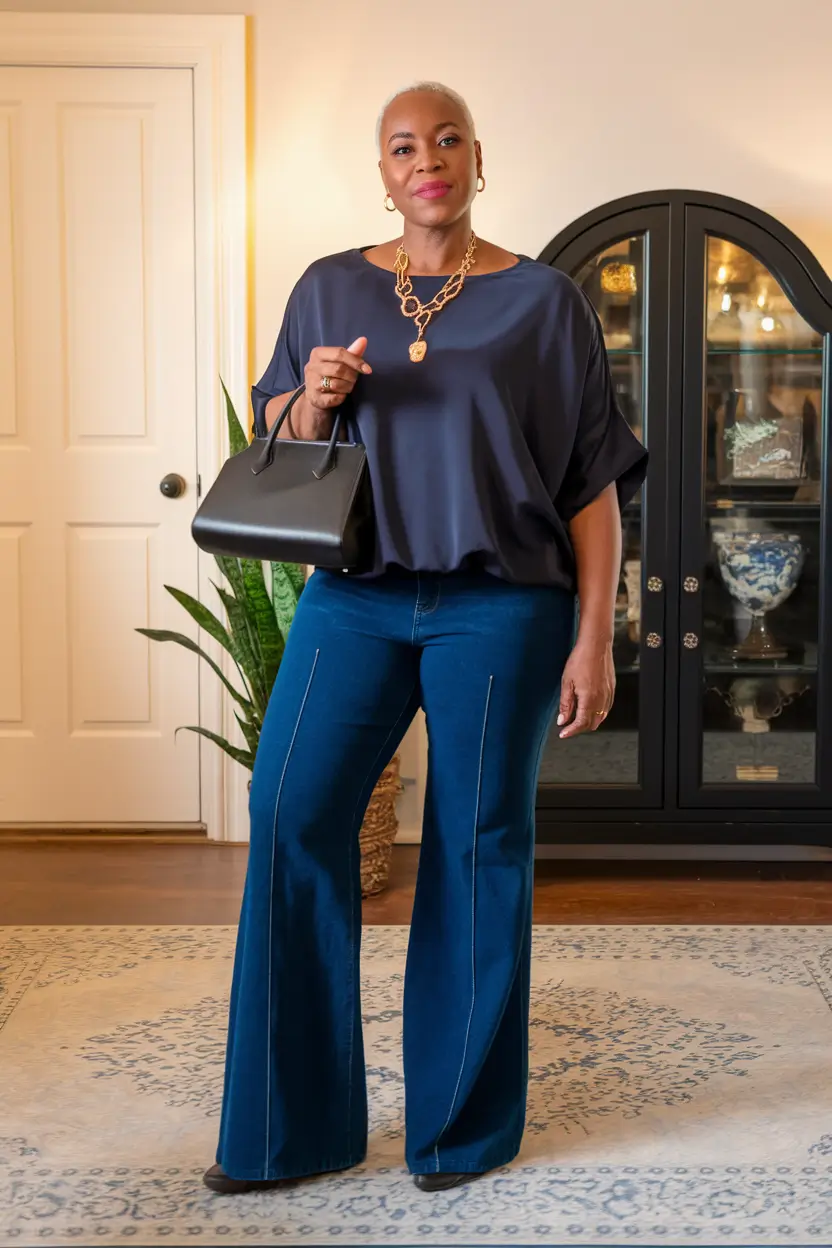 fall outfits for black women Polished Navy for Effortless Power