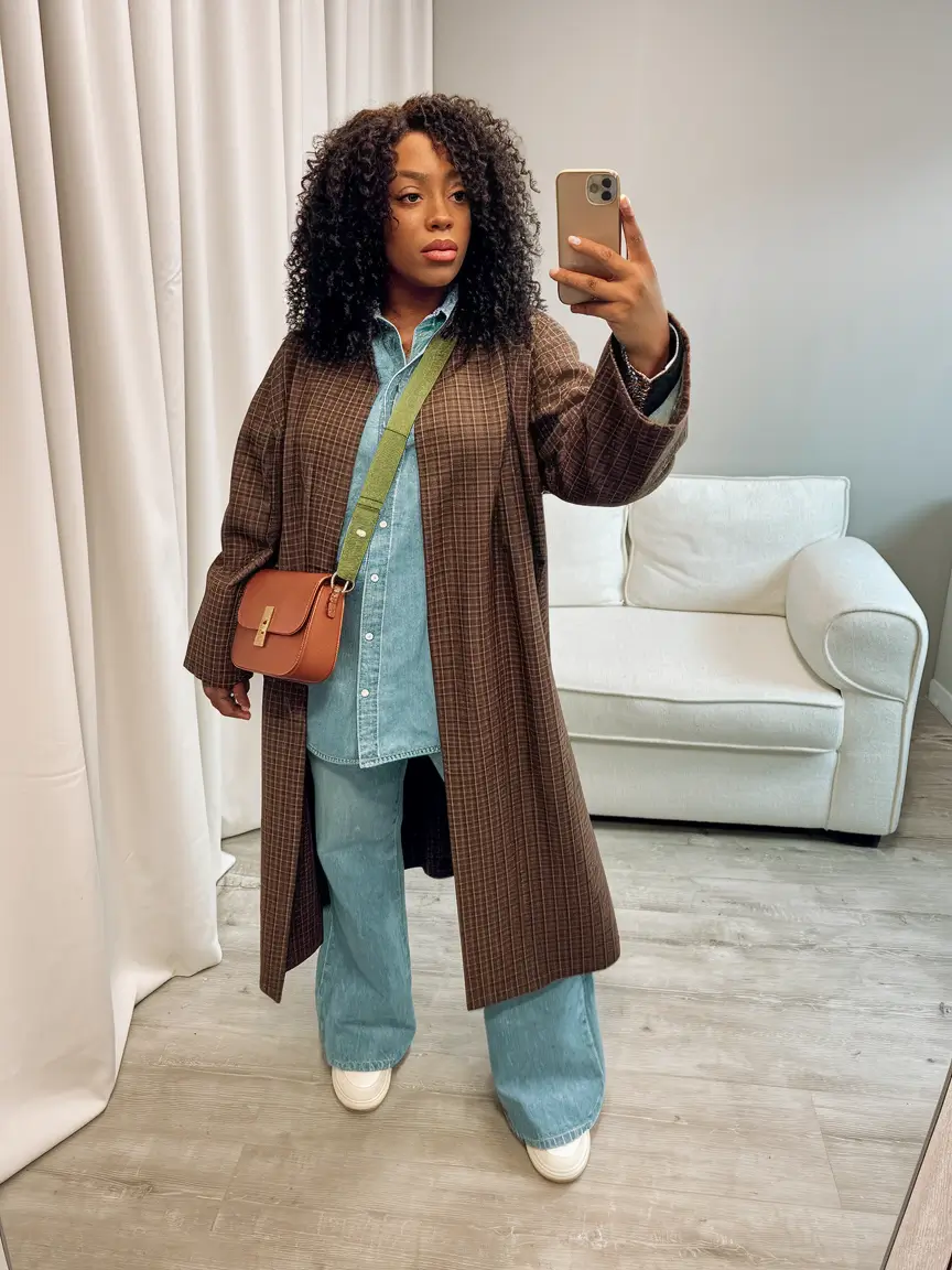 fall outfits for black women Denim-on-Denim, But Better