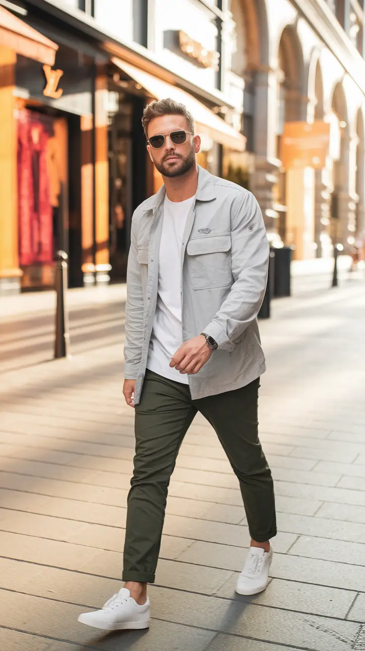 fall outfits for men Light Utility with Military Green Cool