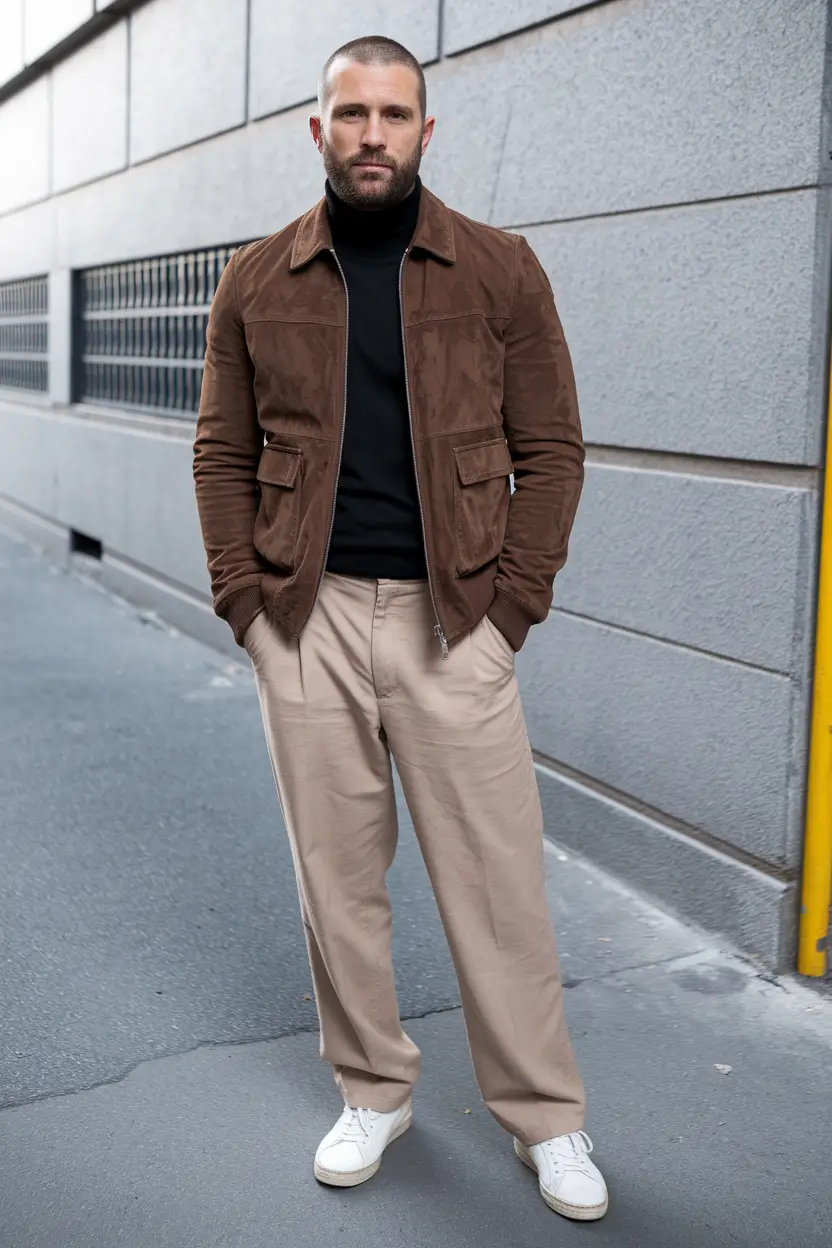 fall outfits for men 2025 Timeless Neutrals with a Rich Twist