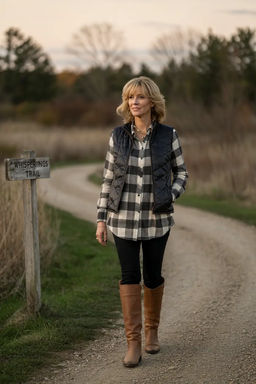 fall outfits for women over 40 casual Trail-Ready but Chic