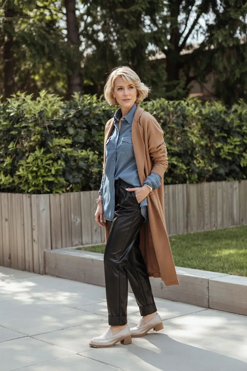 fall outfits for women over 40 casual Casual Cool with a Hint of Edge