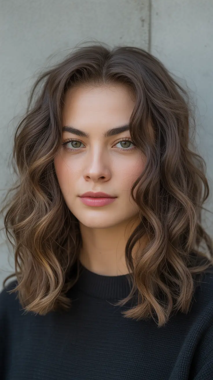 fall oval face haircuts Soft Curly Lob for a Natural Fall Feel