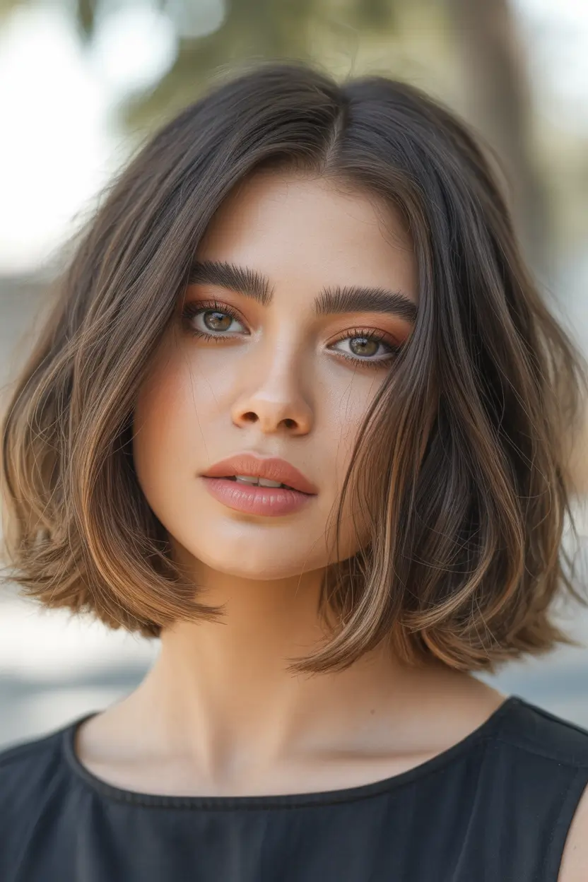 fall oval face haircuts Classic Blunt Bob